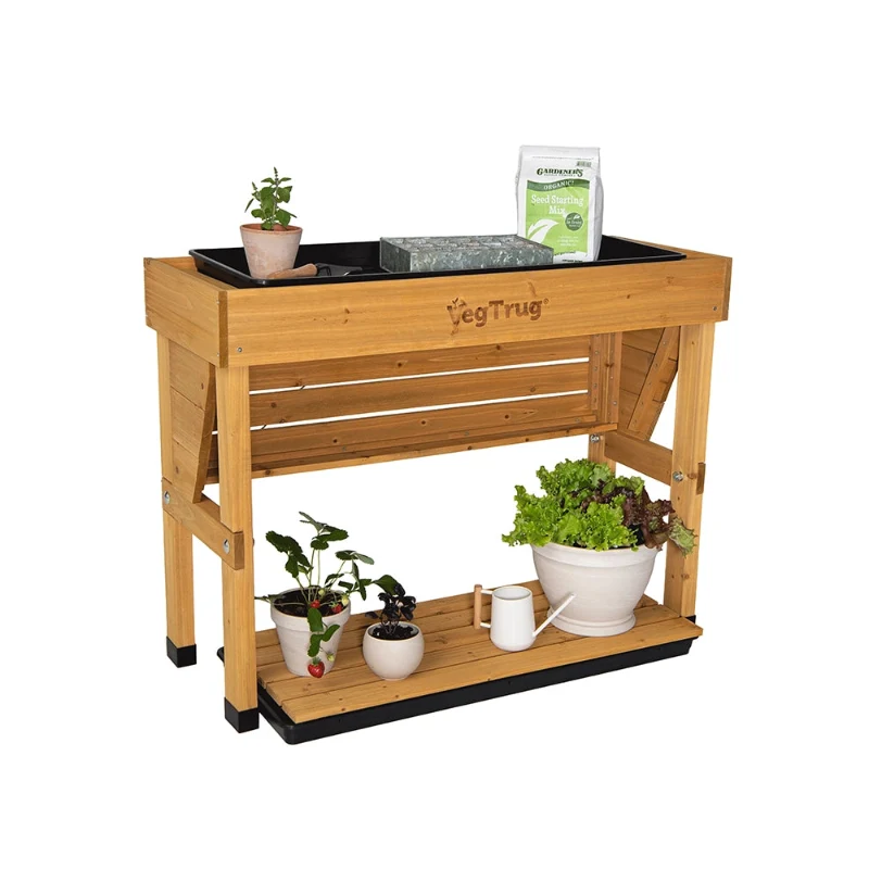 Station de travail pour jardin d'herbes aromatiques d'intérieur avec lampe de croissance LED 50W et plateau de plantation