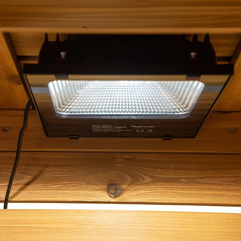Station de travail pour jardin d'herbes aromatiques d'intérieur avec lampe de croissance LED 50W et plateau de plantation