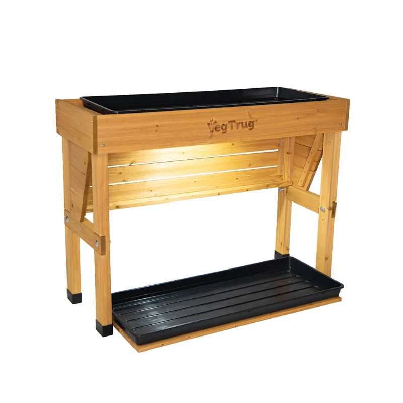 Station de travail pour jardin d'herbes aromatiques d'intérieur avec lampe de croissance LED 50W et plateau de plantation