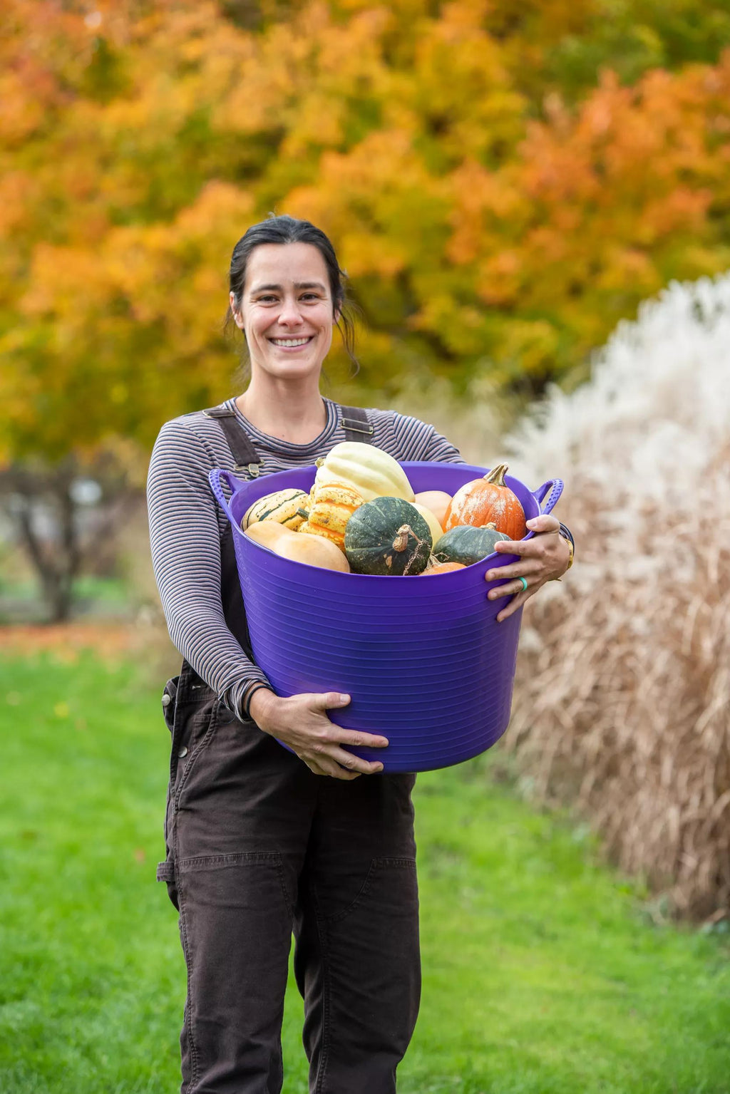 Bac de jardin flexible léger en polyéthylène 40 litres multicolore