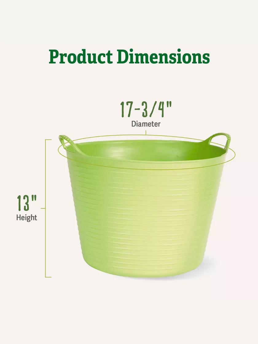 Bac de jardin flexible léger en polyéthylène 40 litres multicolore