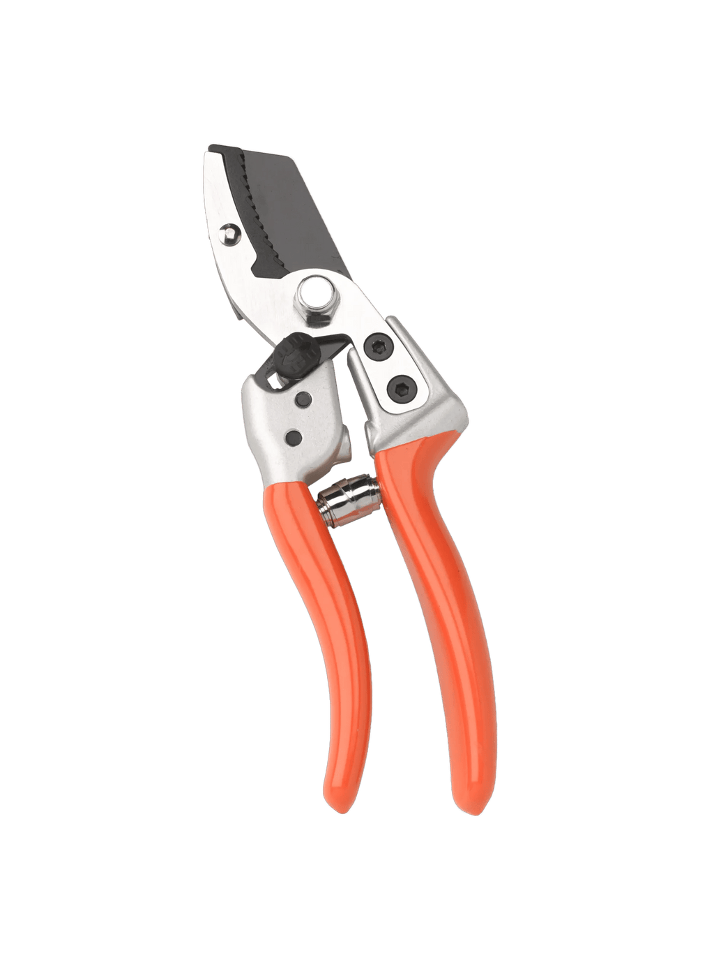 Sécateur à enclume robuste Cisaille de jardin avec amortisseur Manche orange