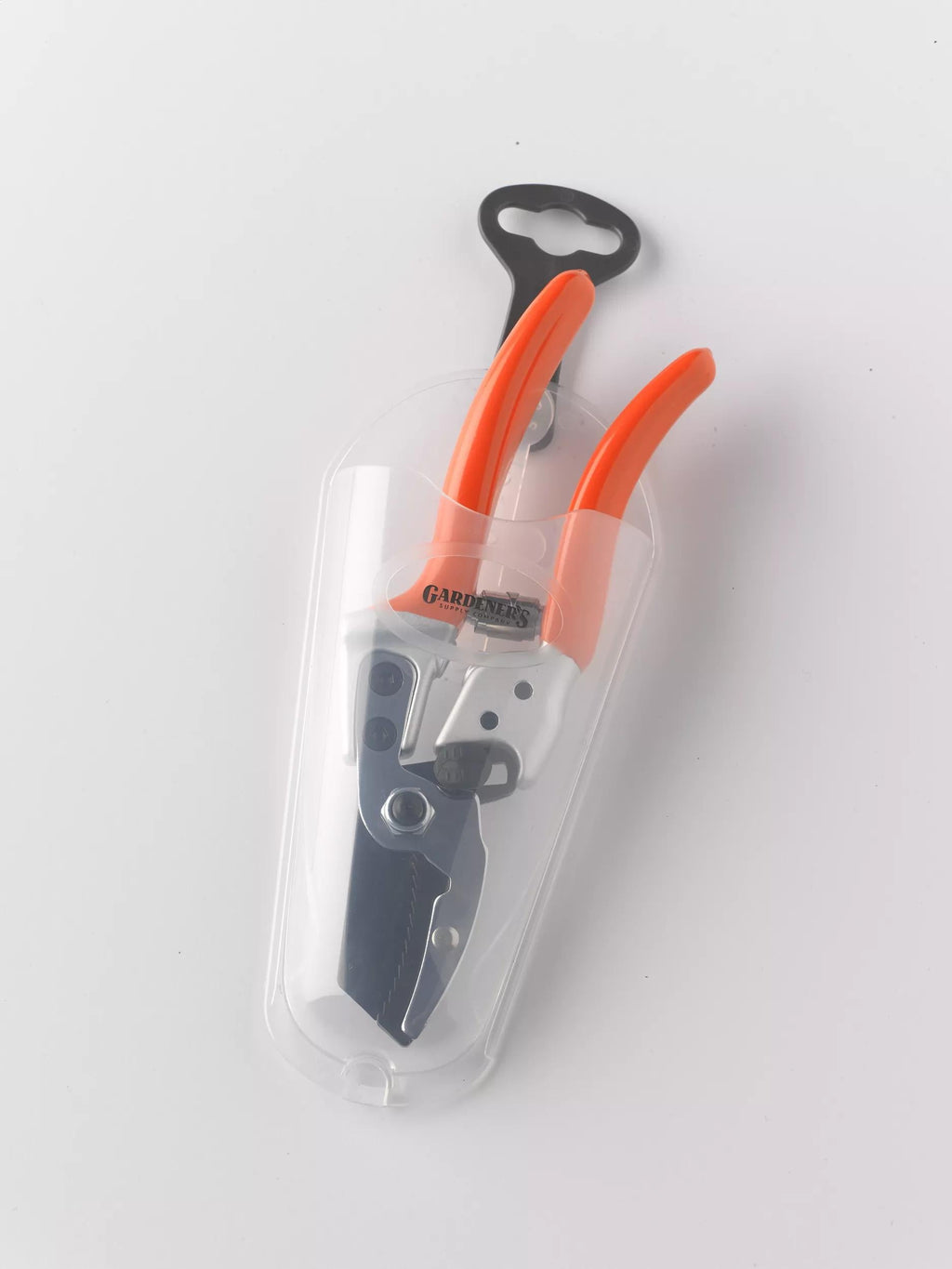 Sécateur à enclume robuste Cisaille de jardin avec amortisseur Manche orange