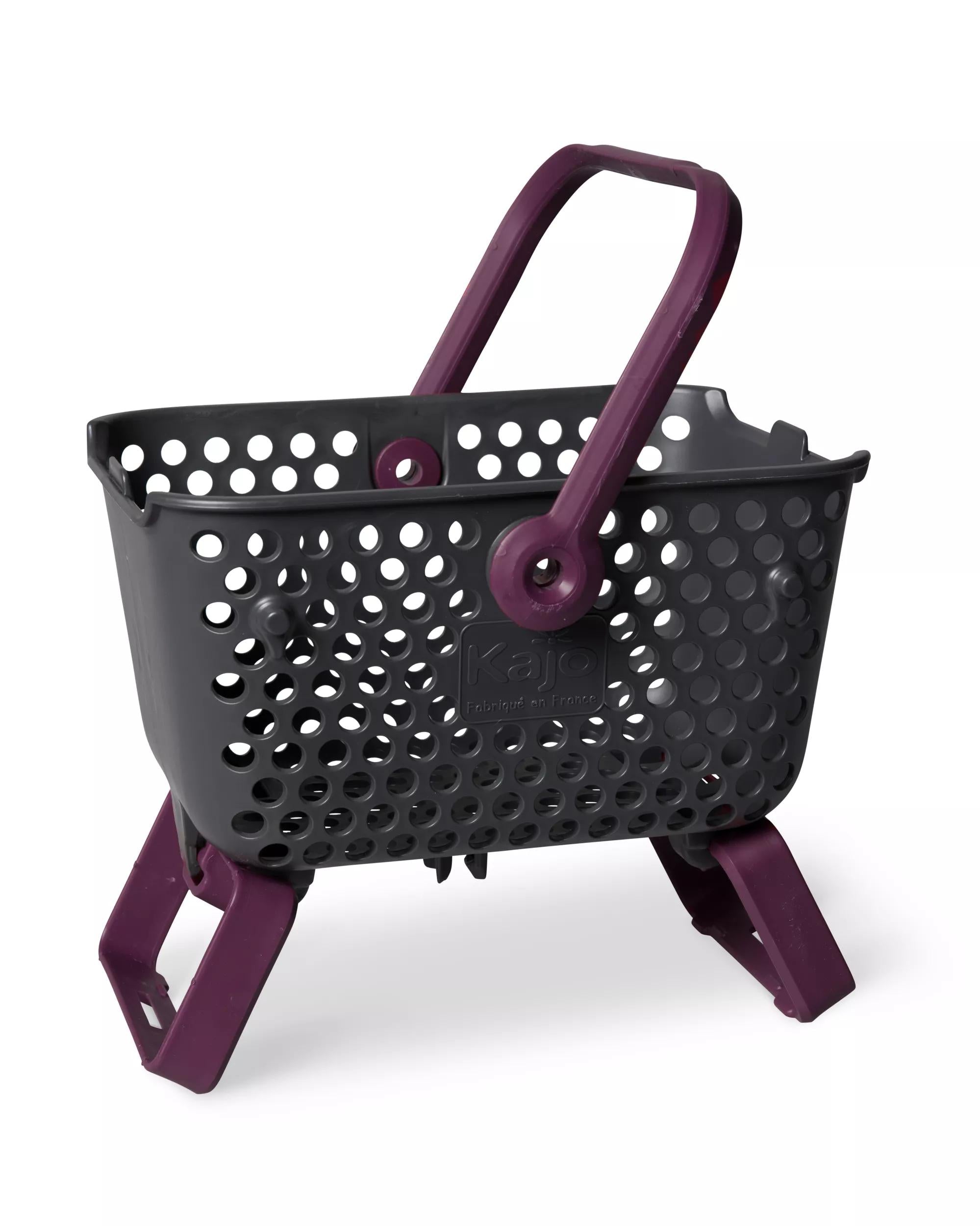 Mini Panier Pliant de Récolte de Jardin avec Fond en Maille et Pieds Pliables