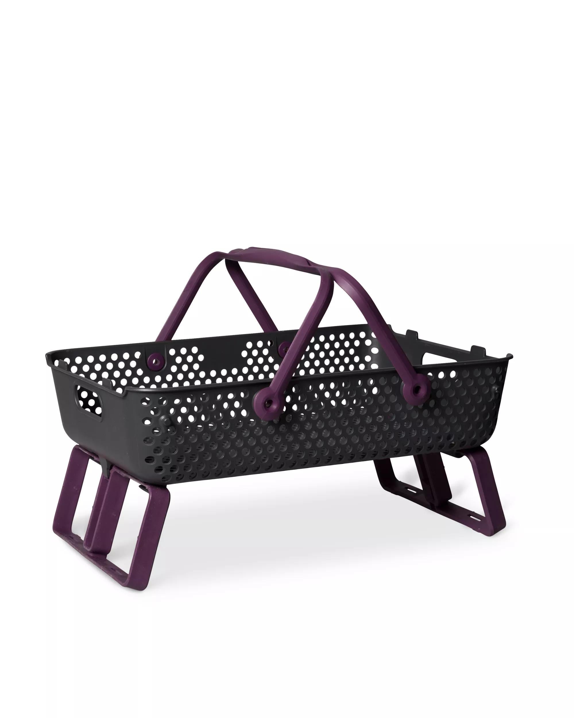 Grand panier de jardin à trépied pliant pour la récolte et le lavage des produits frais
