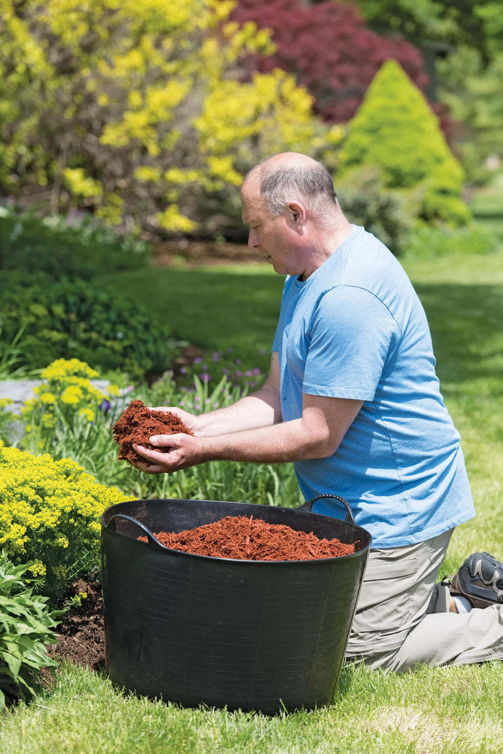 Bac utilitaire de jardin souple et léger de 20 gallons en polyéthylène recyclé