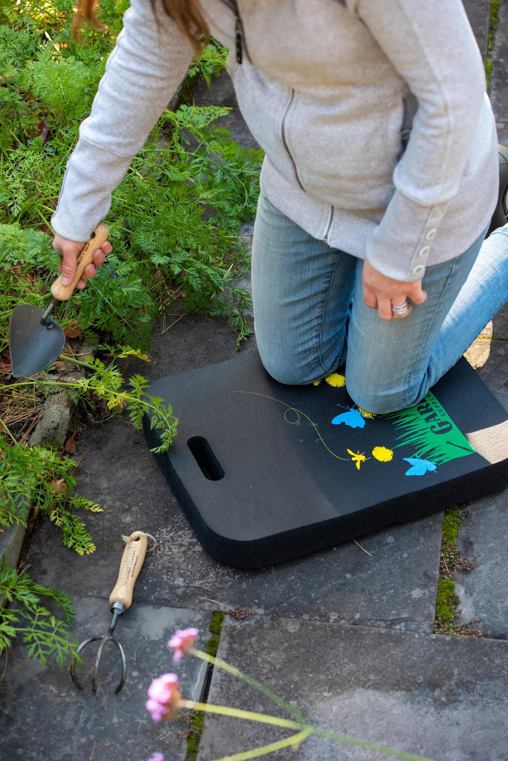 Tapis de Genouillage Épais Extra Large, Confortable, en Caoutchouc Recyclé pour Jardin/Maison