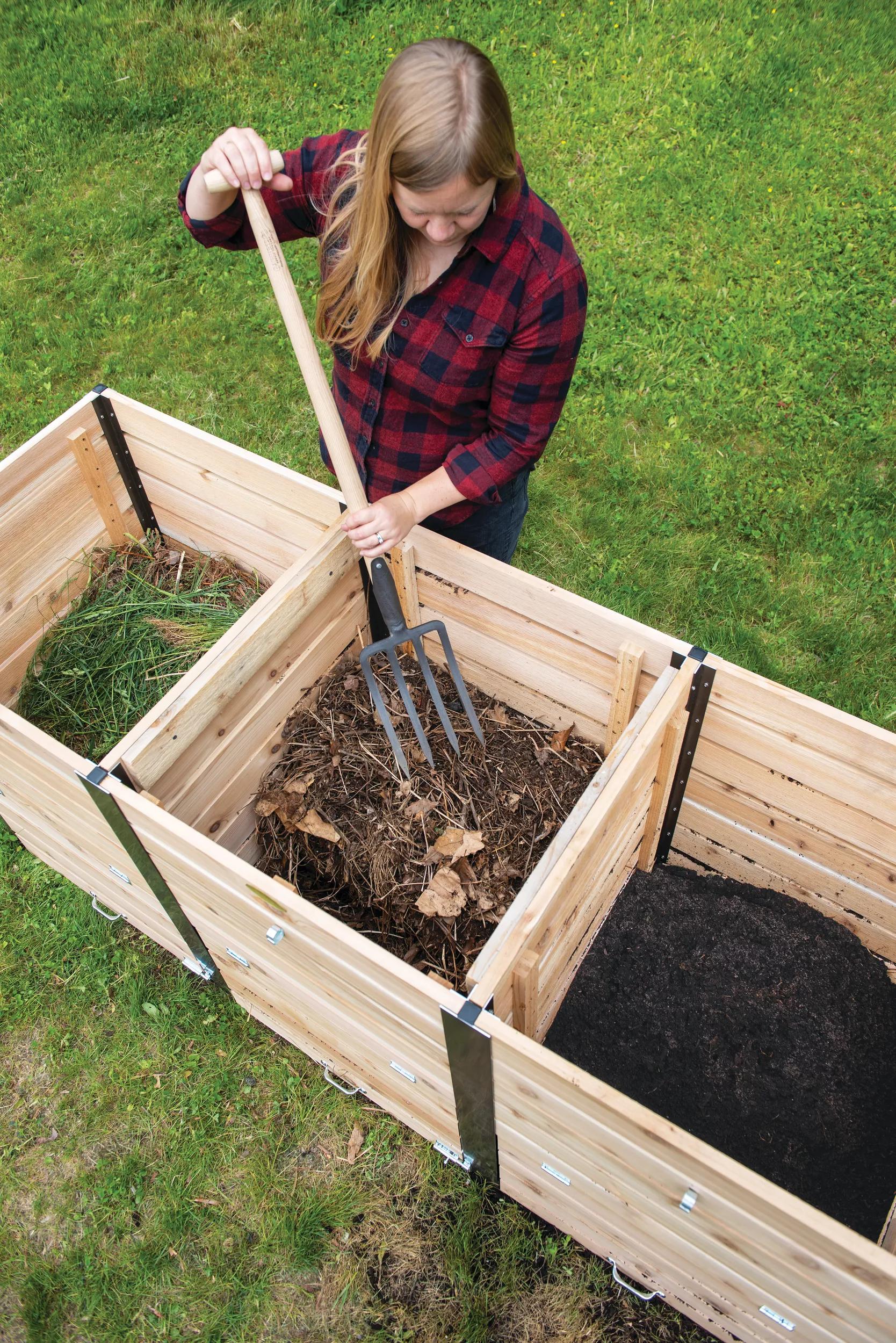 Fourche à bêcher hollandaise robuste avec manche en bois dur pour la terre de jardin