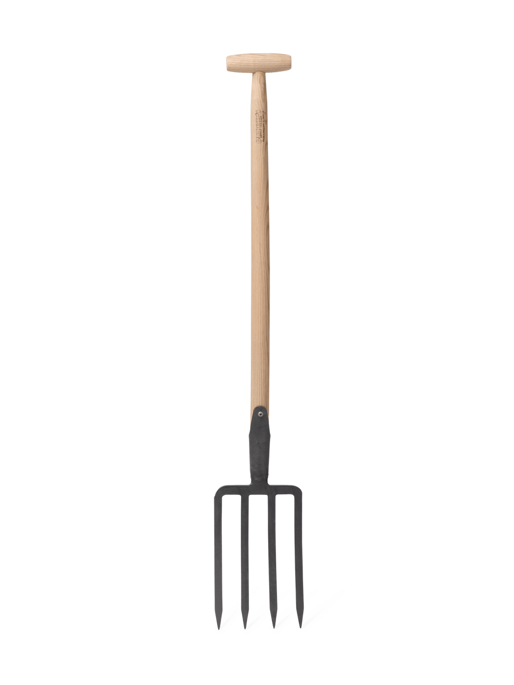 Fourche à bêcher hollandaise robuste avec manche en bois dur pour la terre de jardin