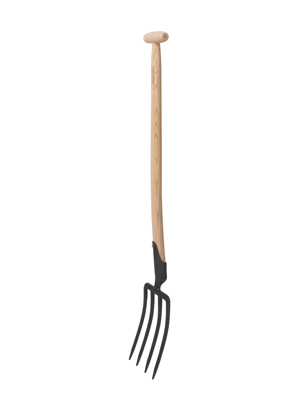 Fourche à bêcher hollandaise robuste avec manche en bois dur pour la terre de jardin