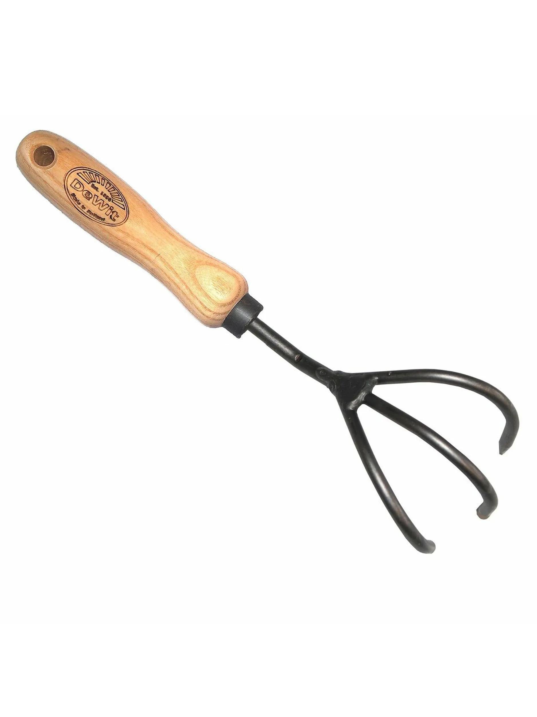 Ensemble cadeau d'outils de jardinier 3 pièces : transplantoir forgé, fourche et cultivateur