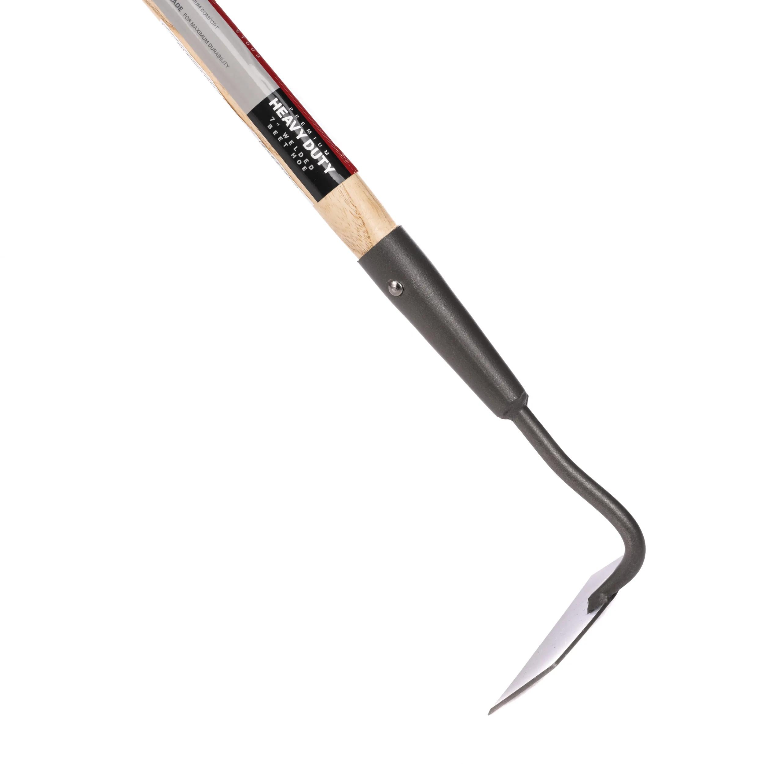 Binette à betteraves de qualité supérieure, manche en bois dur de 137 cm, outil de jardinage robuste pour le désherbage.