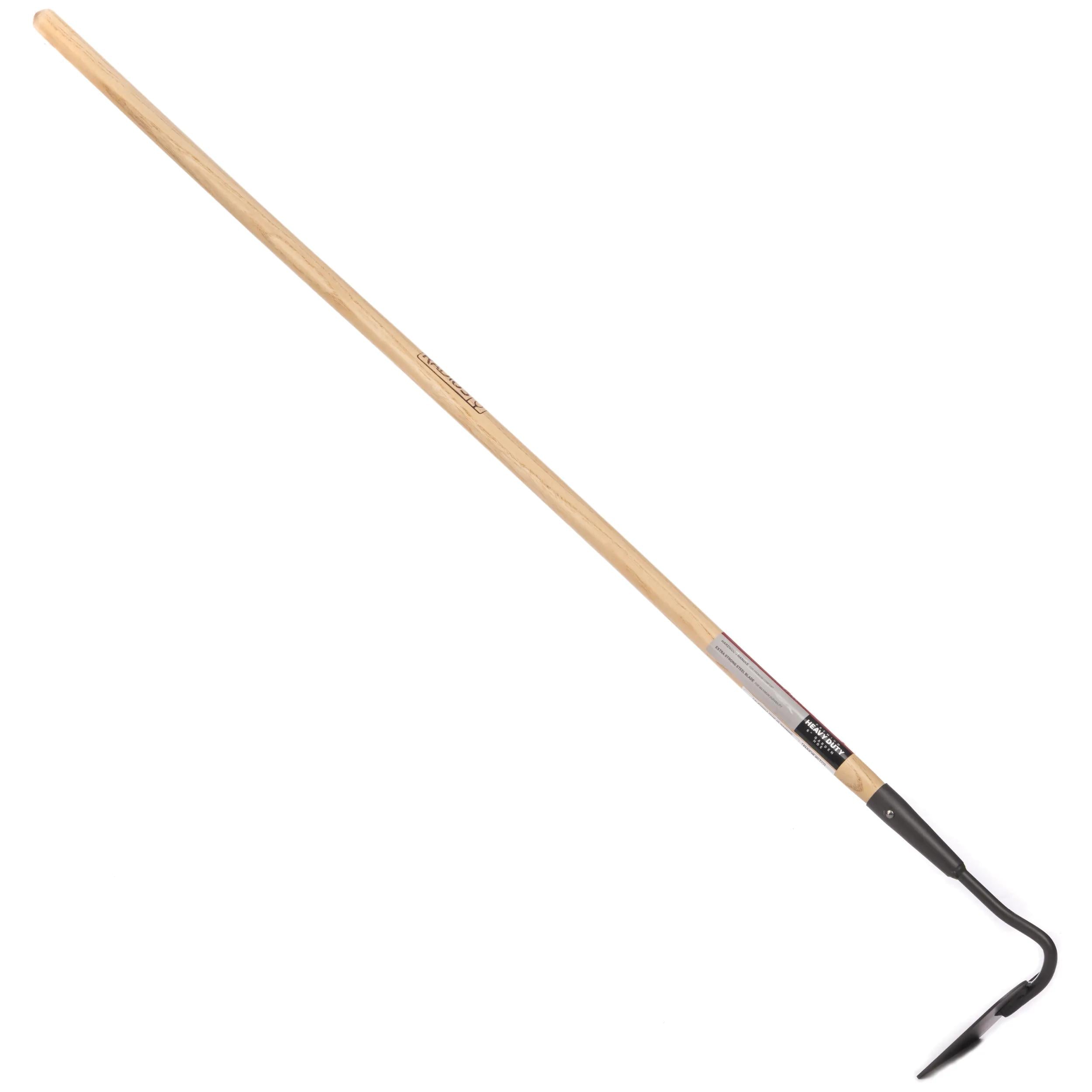 Binette de jardin avec manche en bois dur de 137 cm et lame en acier de calibre 14