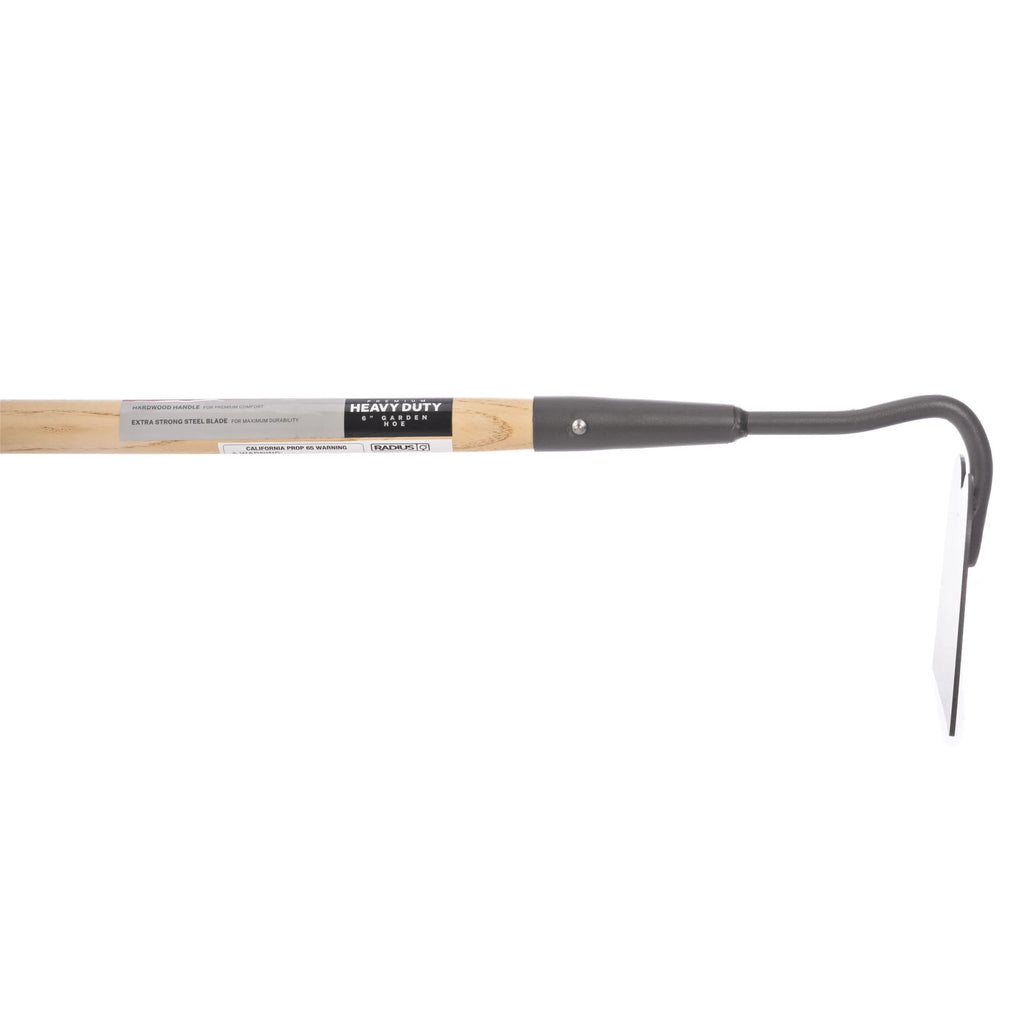 Binette de jardin avec manche en bois dur de 137 cm et lame en acier de calibre 14