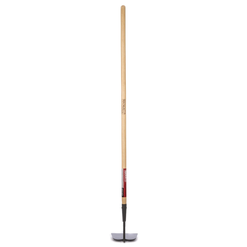 Binette de jardin avec manche en bois dur de 137 cm et lame en acier de calibre 14