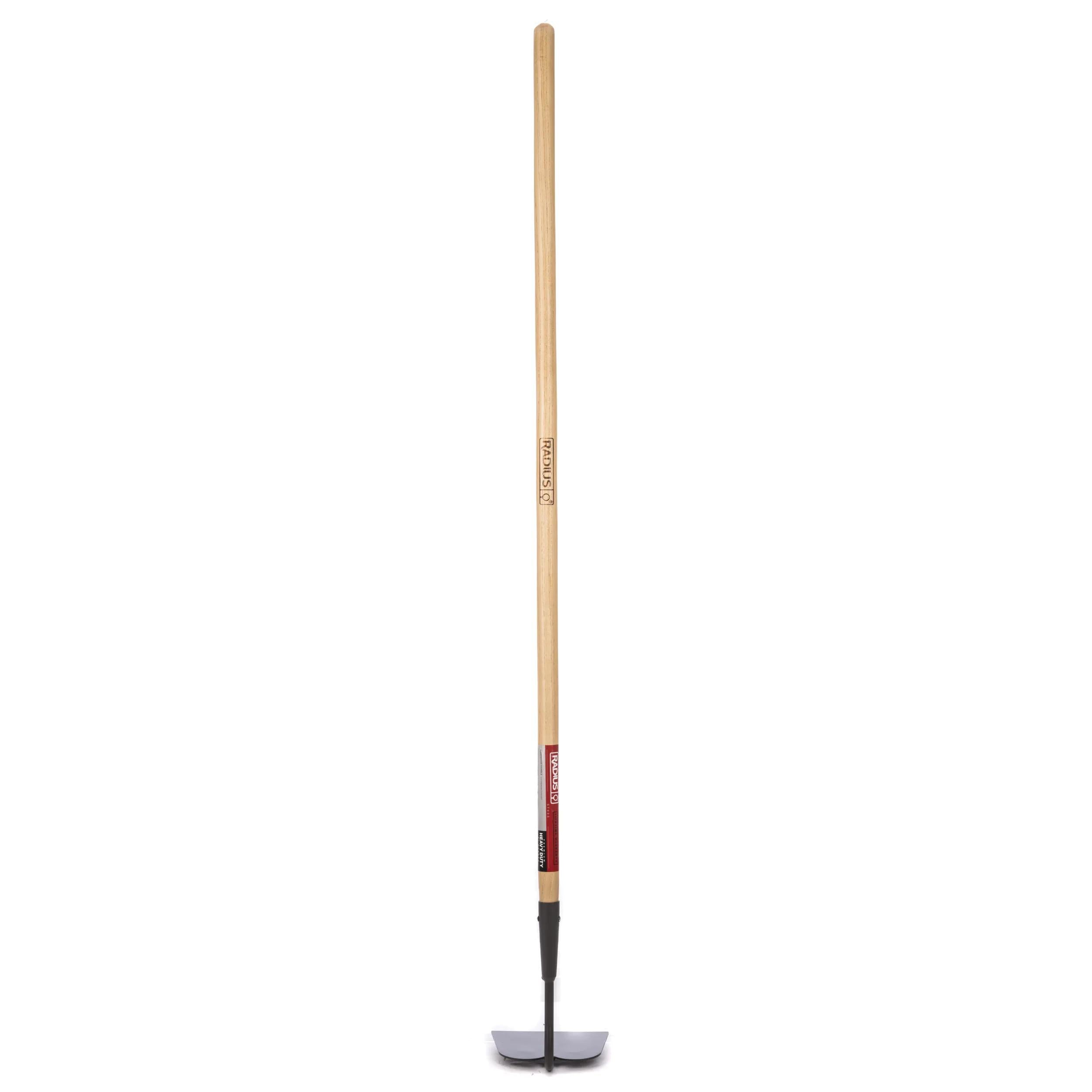 Binette de jardin avec manche en bois dur de 137 cm et lame en acier de calibre 14