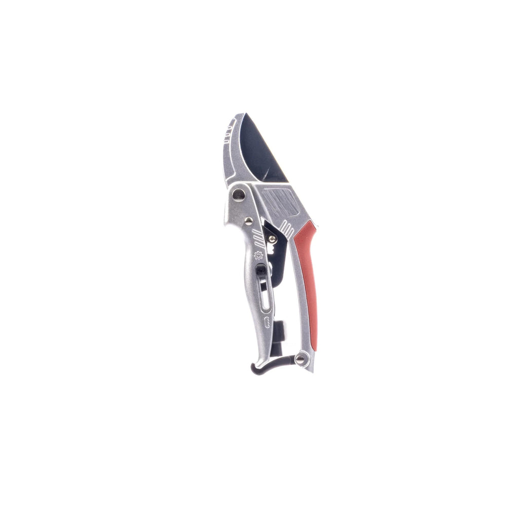 Sécateur à crémaillère avec lame en acier SK5 et manche en aluminium
