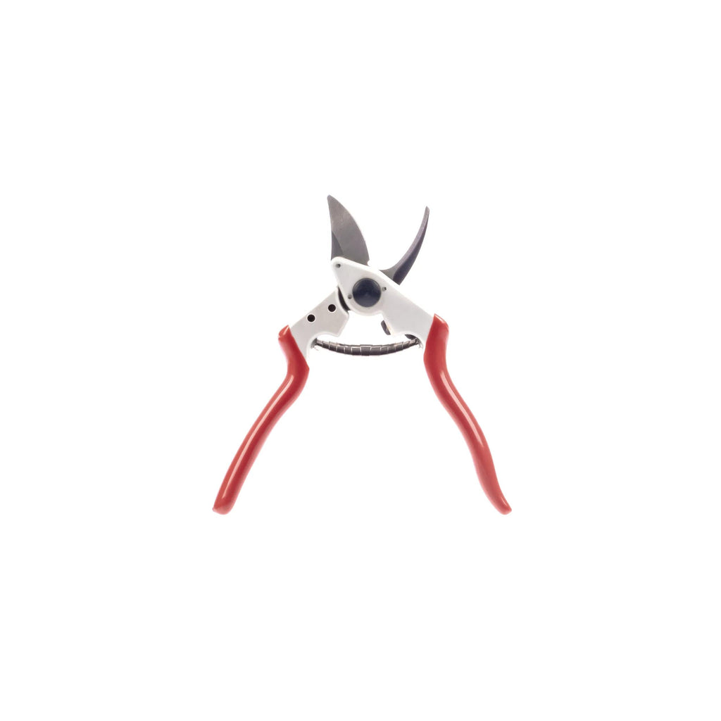 Sécateur de jardin à lames croisées en aluminium forgé de 8 pouces avec poignées à revêtement PVC rouge