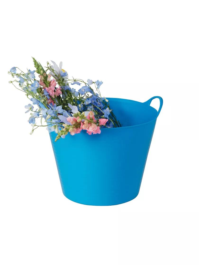 Baignoire de jardin souple et colorée, 7 gallons, multi-usages, avec poignées