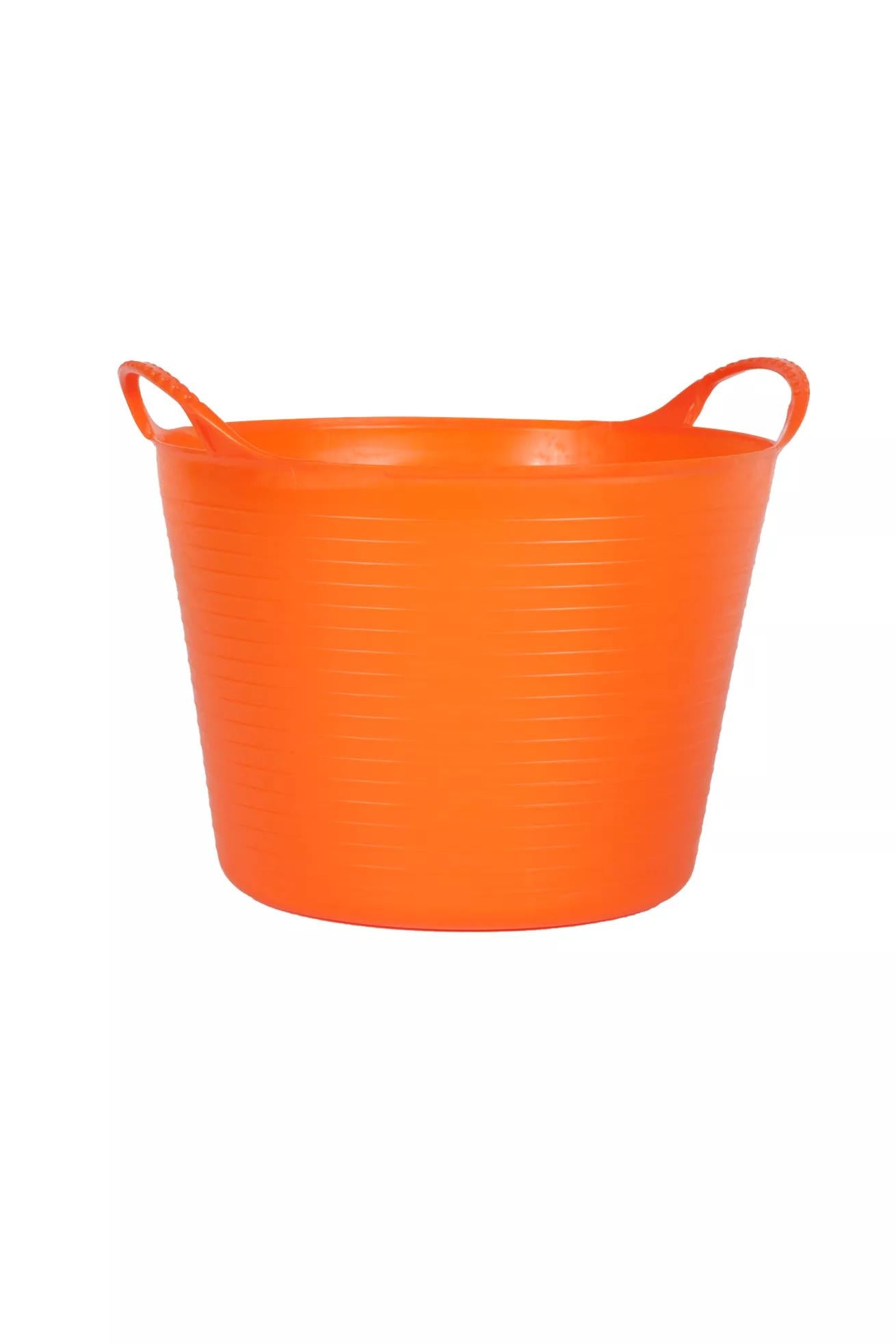 Baquet de rangement de jardin multi-usage flexible et coloré de 13,2 litres