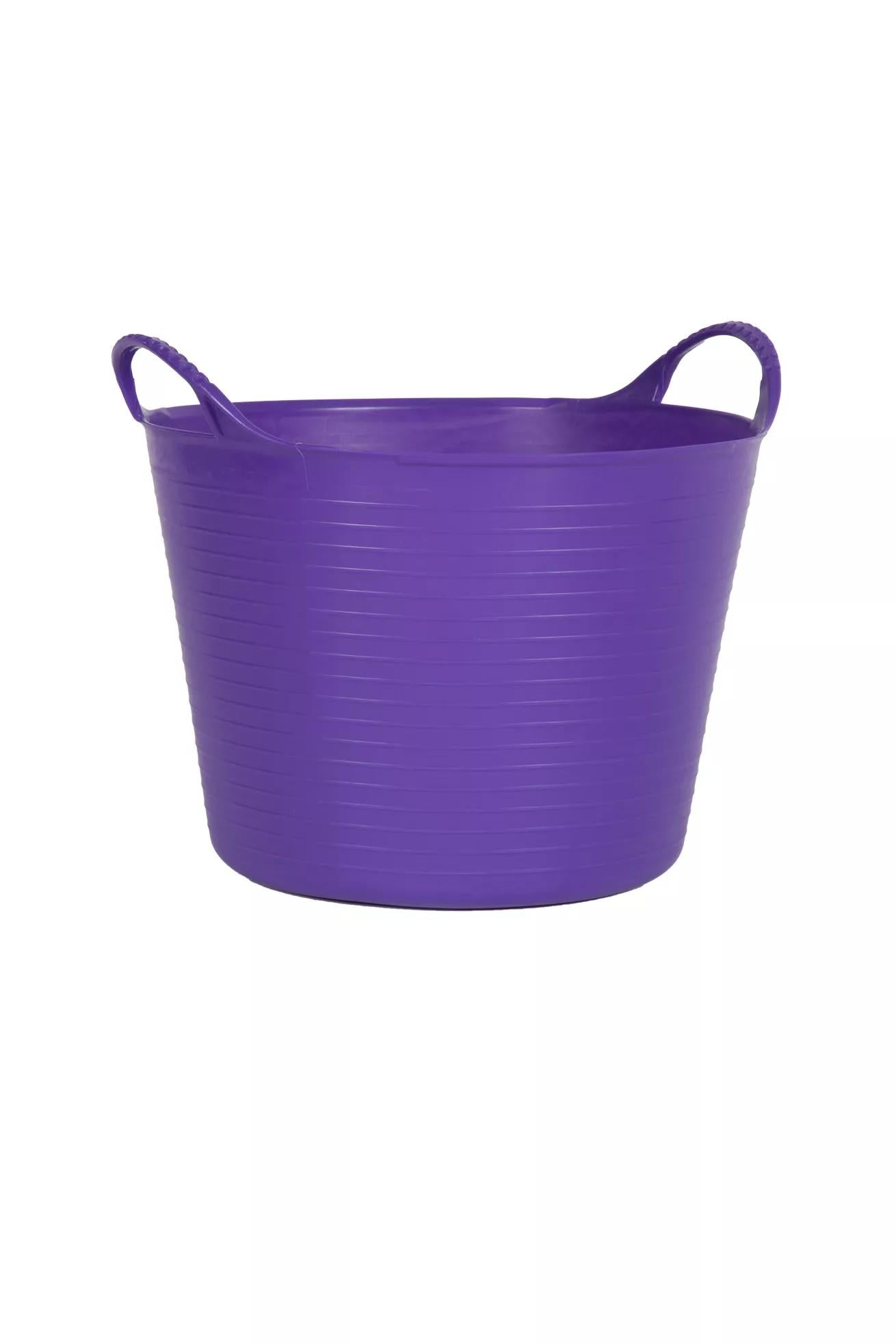 Baquet de rangement de jardin multi-usage flexible et coloré de 13,2 litres