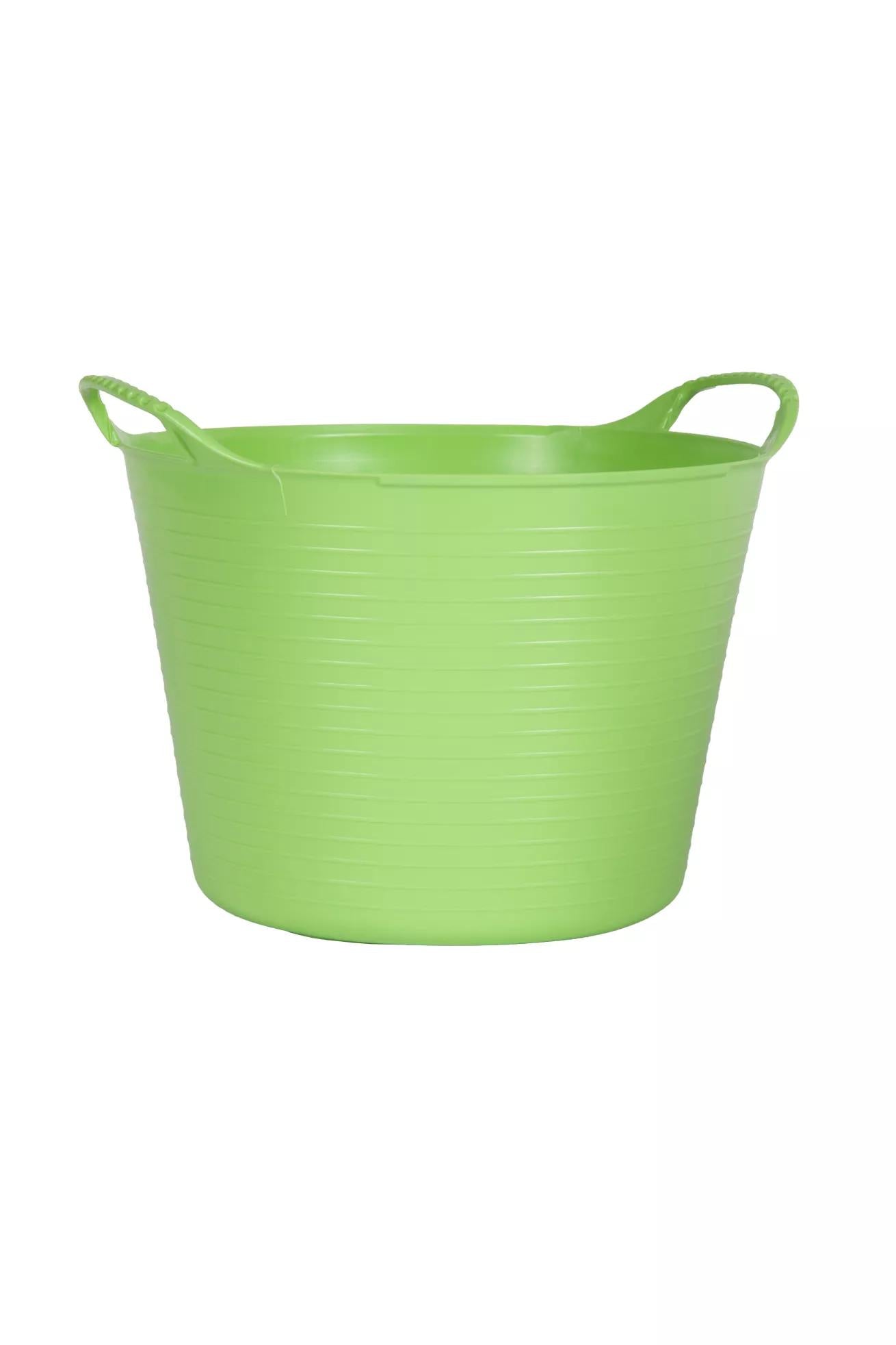 Baquet de rangement de jardin multi-usage flexible et coloré de 13,2 litres